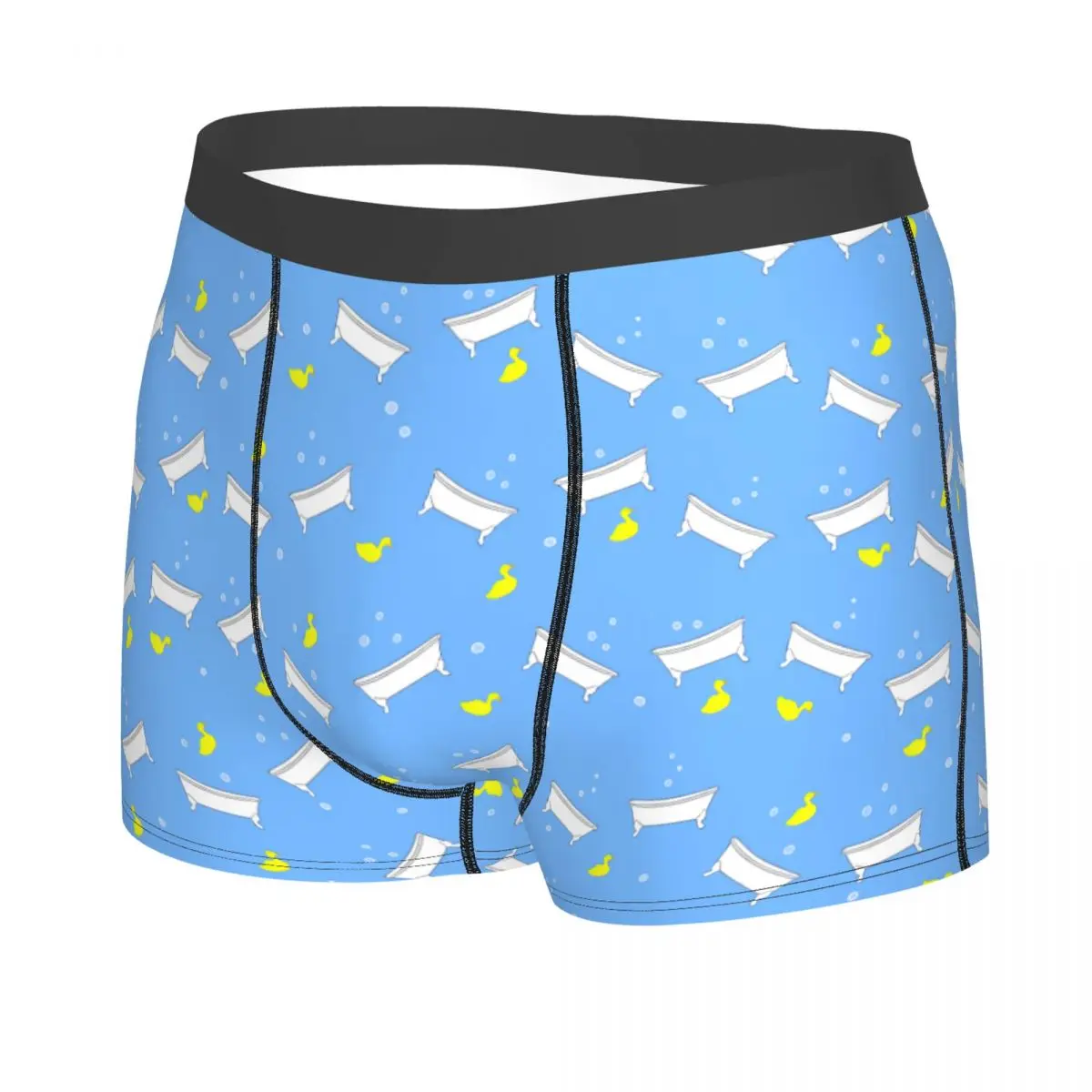 Custom Bathtub  Rubber Ducky Duck Lover Underwear Male Printed Boxer Briefs Shorts Panties Soft Underpants