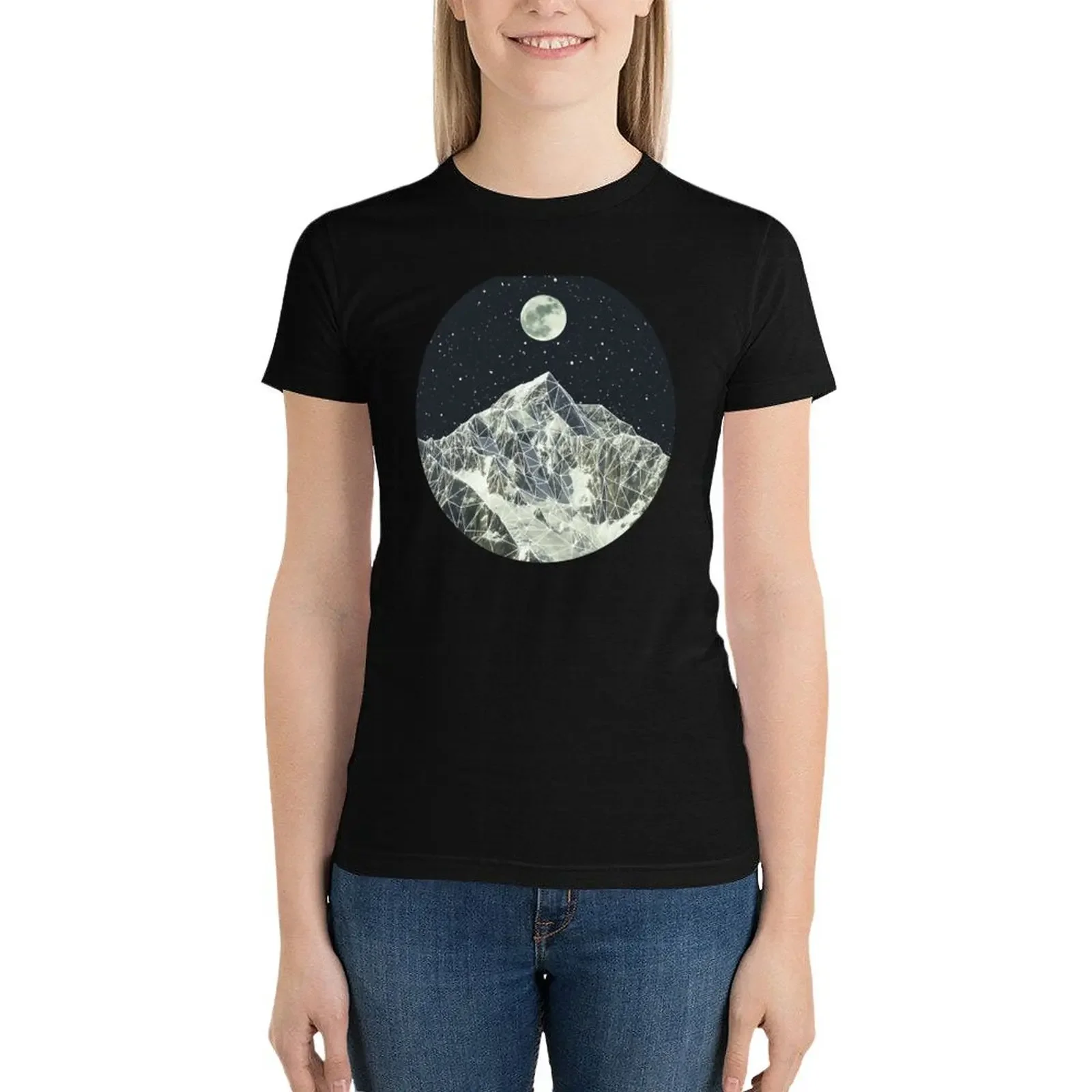 Full Moon T-Shirt shirts graphic tees vintage clothes workout t shirts for Women