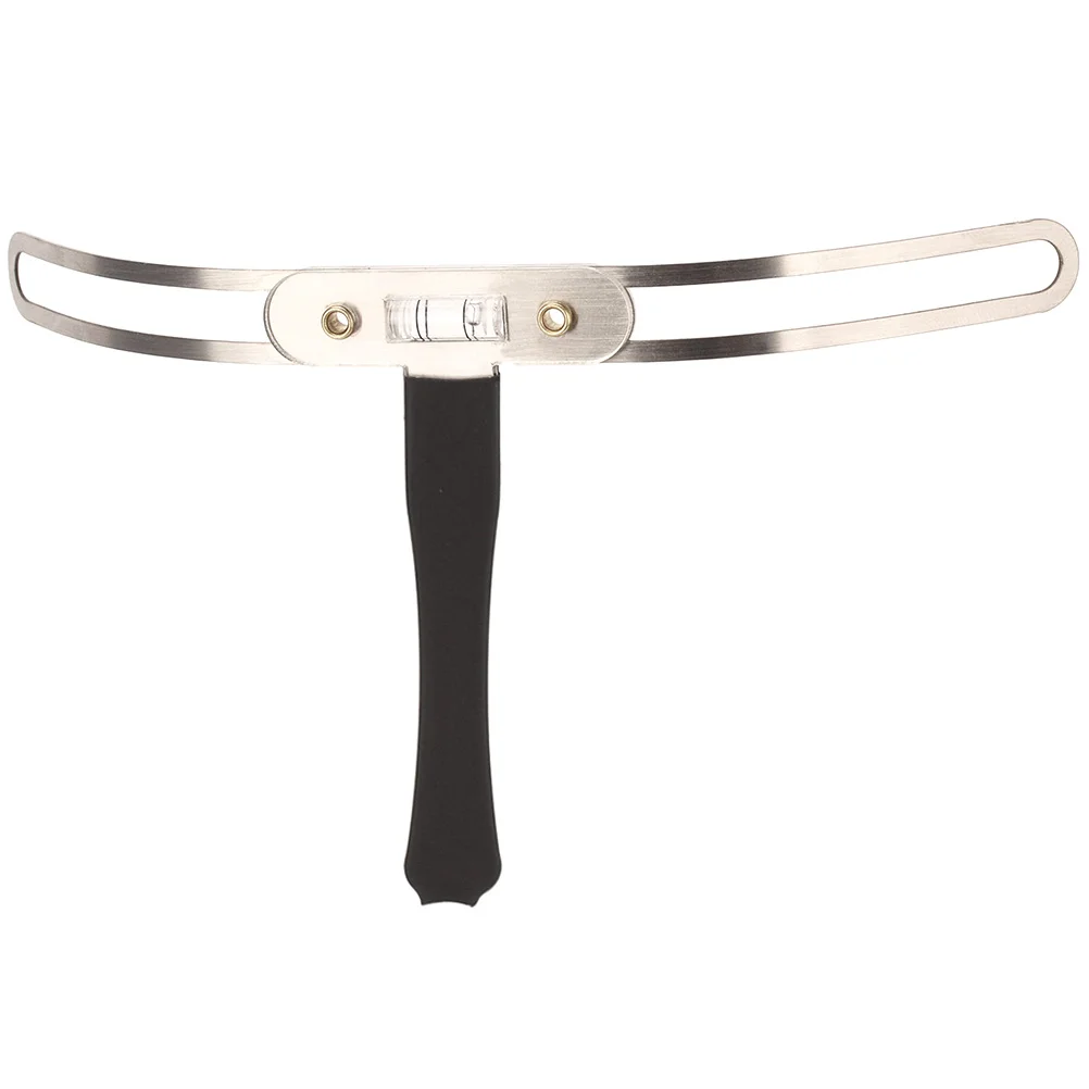 الفولاذ المقاوم للصدأ T شكل الحاجب الوشم حاكم متانة عالية عدم الانزلاق مقبض تحديد المواقع الدقيقة المحمولة الحاجب رسم الخرائط أداة #6