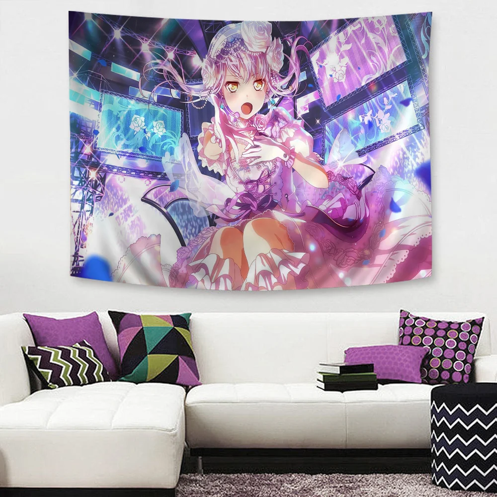 Tapiz colgante de pared BanG Dream DIY, Tarot Hippie, alfombras de pared, dormitorio INS, decoración del hogar