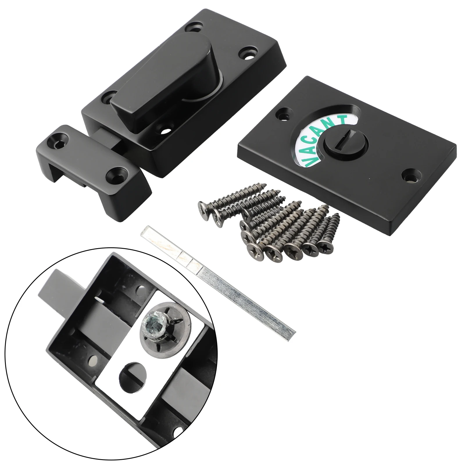 Fechadura da porta do banheiro wc privacidade fechadura da porta do banheiro liga de zinco capa de liga de zinco tecnologia de fundição avançada anti roubo