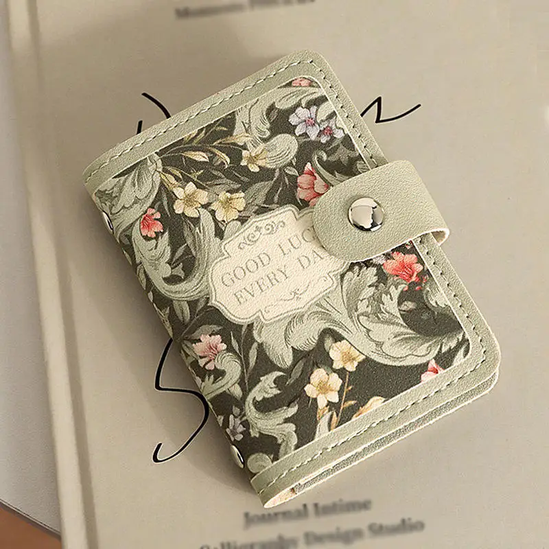 New 20 Card Pockets Women Wallets PU Leather Large Capacity Money Bag Lightweight Waterproof Business Card Case Women