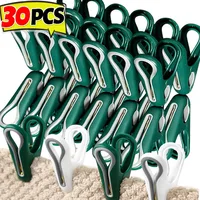30/3PCS Traceless Clothes Clip Windproof Clamp Clothes Peg Laundry Hanging Pin Clothespins Socks Underwear Drying Rack Bag Clamp