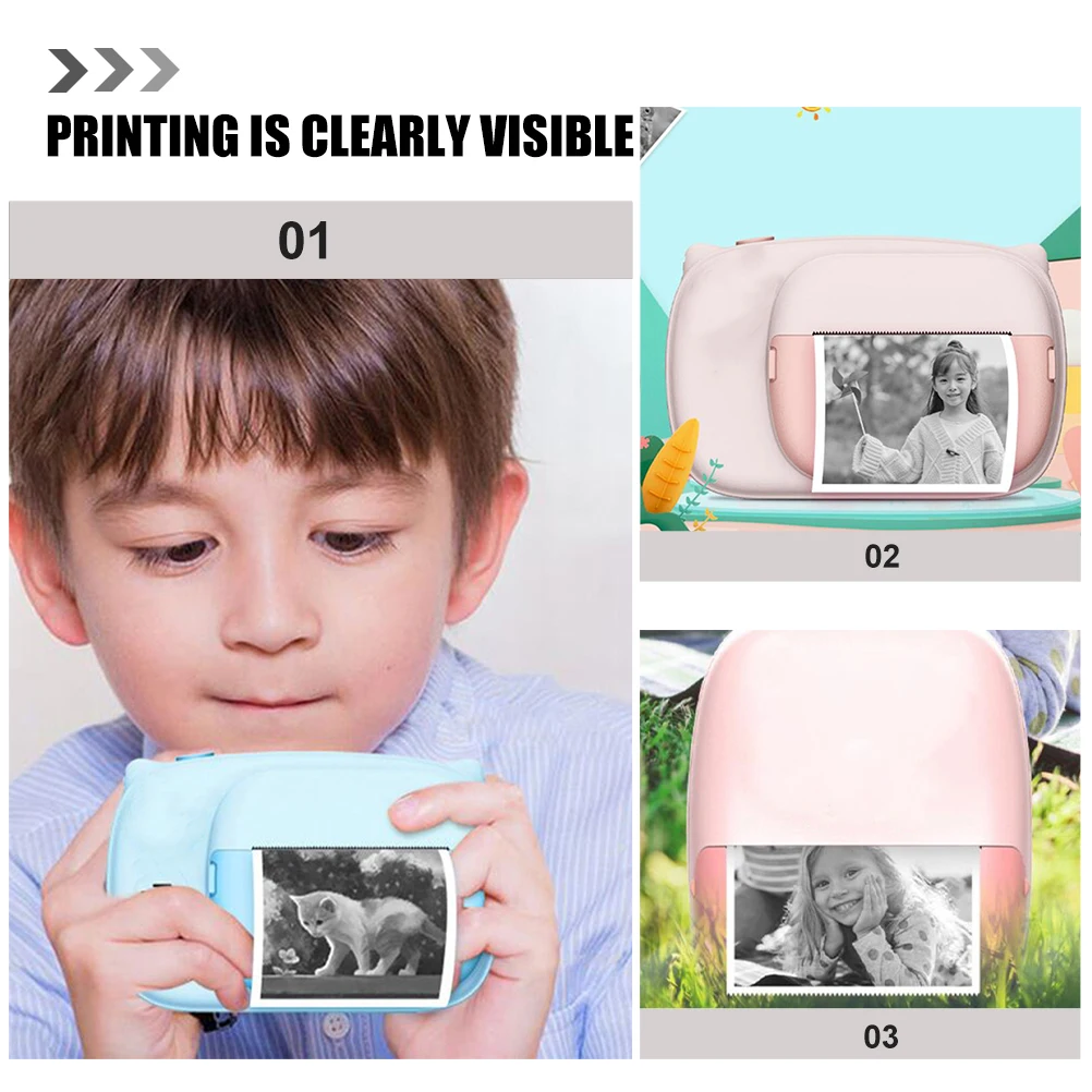 

3pcs White Thermal Refill Photo Printer Paper for Instant Camera Cash Register Instant Camera Refill Paper Office Use