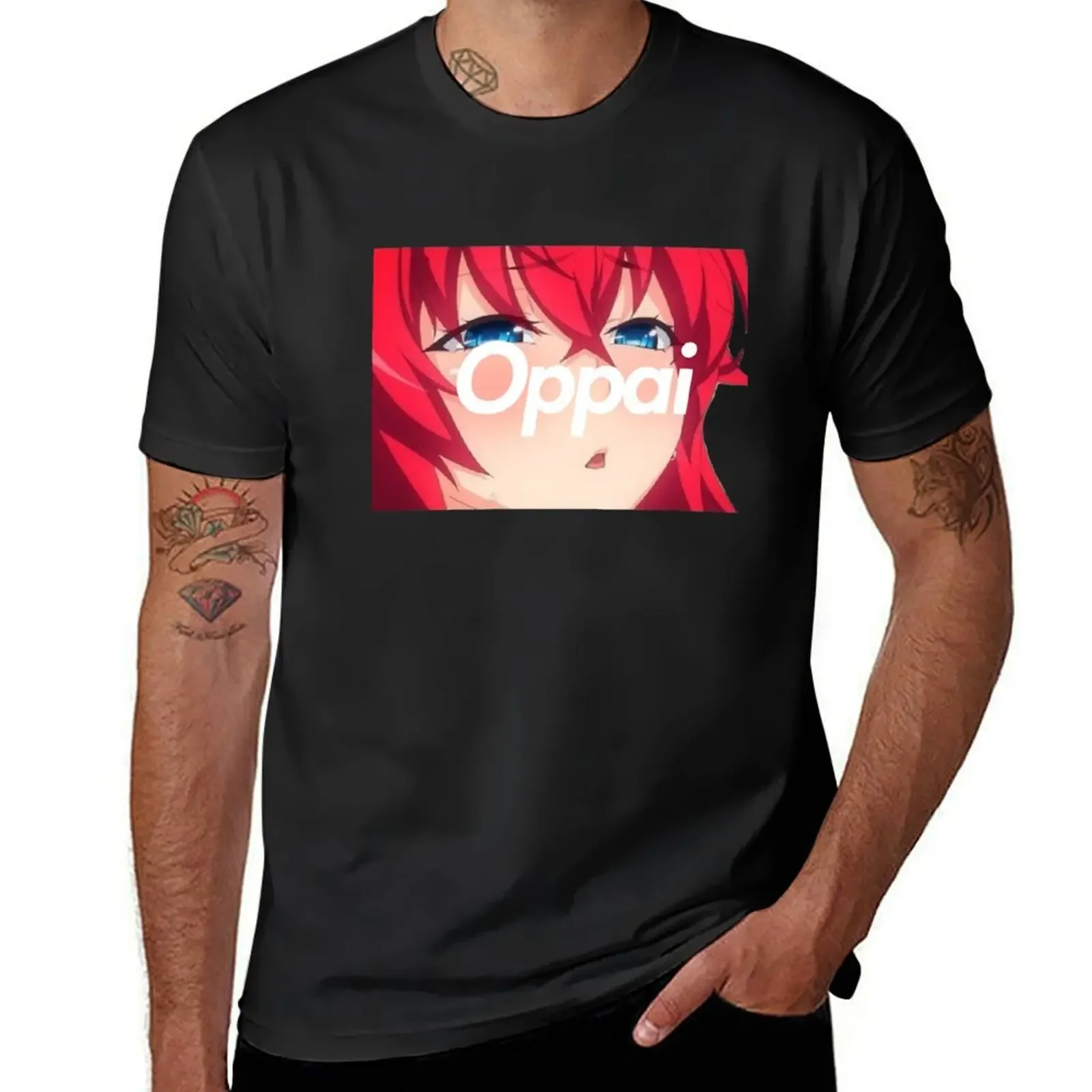 Oppai - Rias Gremory [High School DxD Hero] T-shirt plain customizeds oversizeds mens t shirts pack