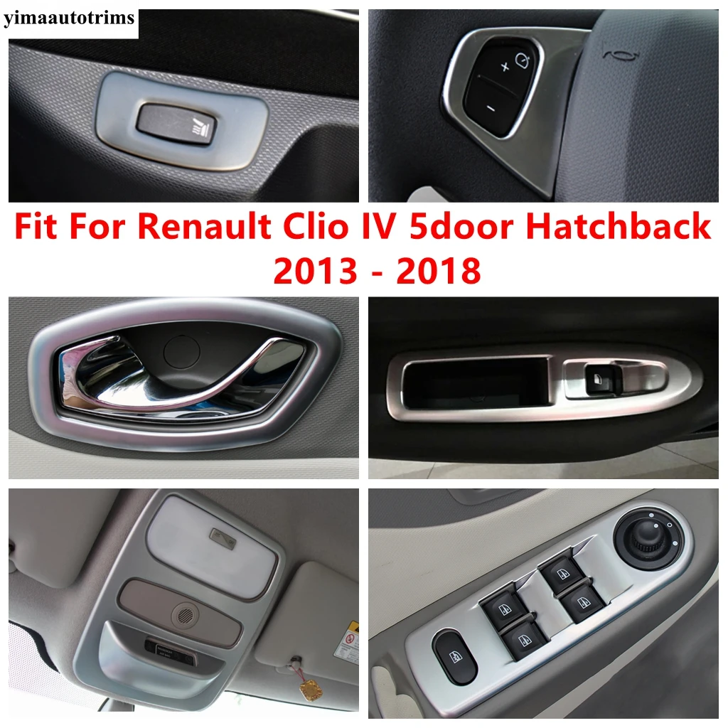 

Dashboard Air AC Outlet / Window Lift / Steering Wheel Cover Trim Accessories For Renault Clio IV 5door Hatchback 2013 - 2018