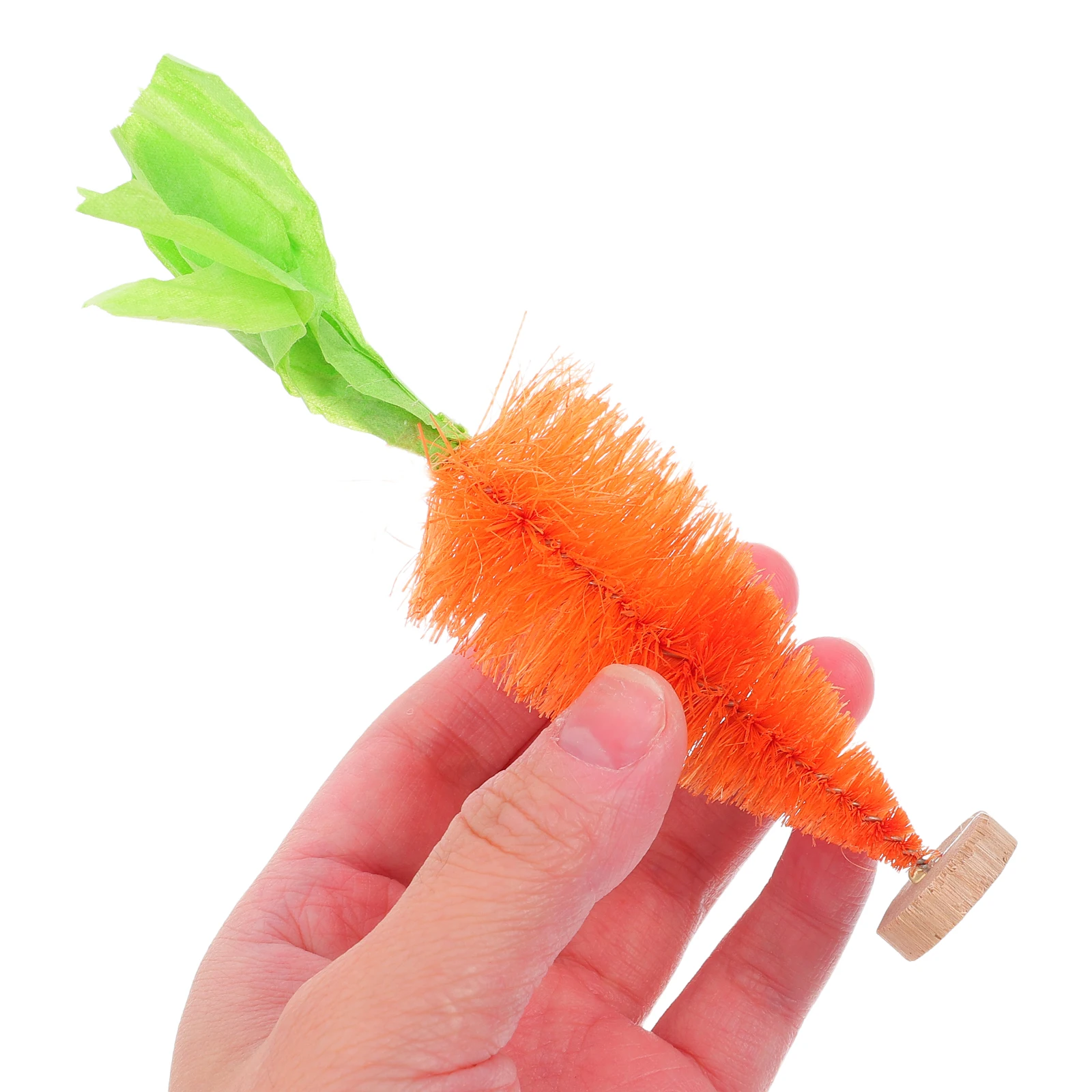 

6 Pcs Carrots Desktop Decoration Artificial Sisal Fiber Ornaments Party Tray Decor Easter Spring Vegetable Props