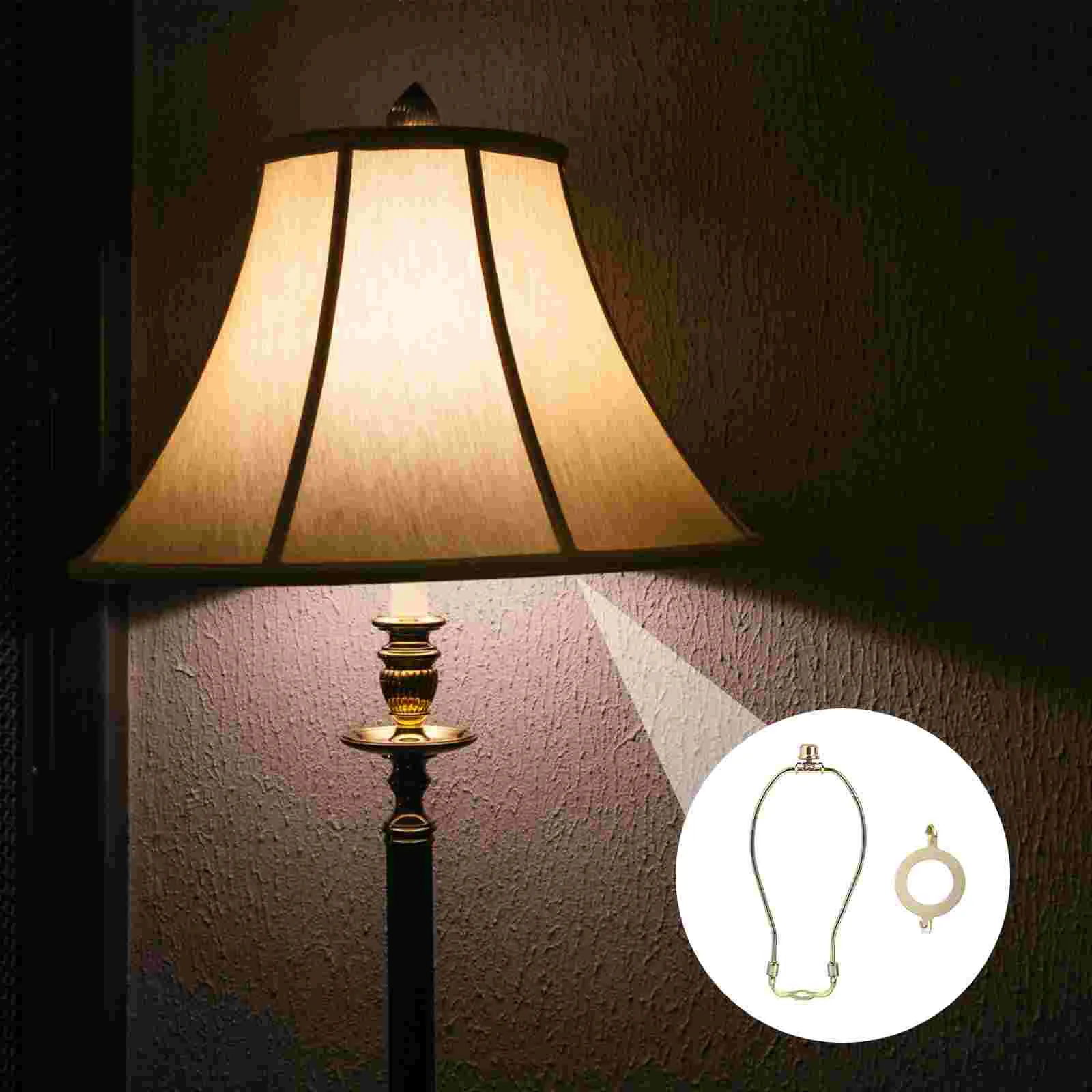 

2 Pcs Shade Bracket Lampshades for Table Fixture Iron Harp Repair