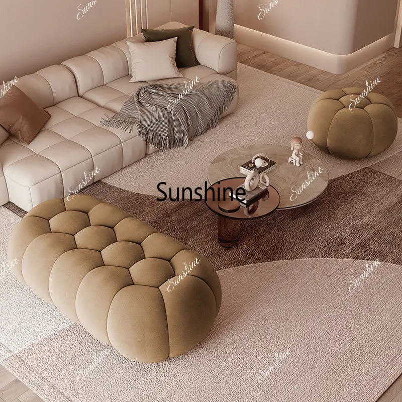 Living room sofa bench cloakroom clothing store shoe changing stool