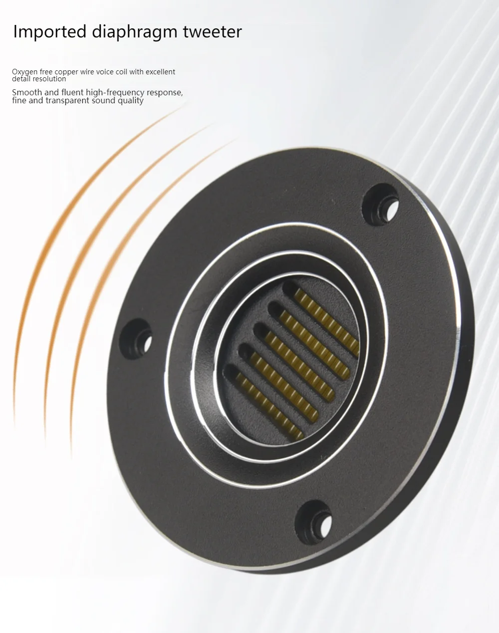 HIFIDIY LIVE hifi Altoparlante Tweeter da 2,5 pollici Unità Air Motion 8OHM 30W Altoparlante triplo AMT-65C Altoparlante alto tipo super cintura