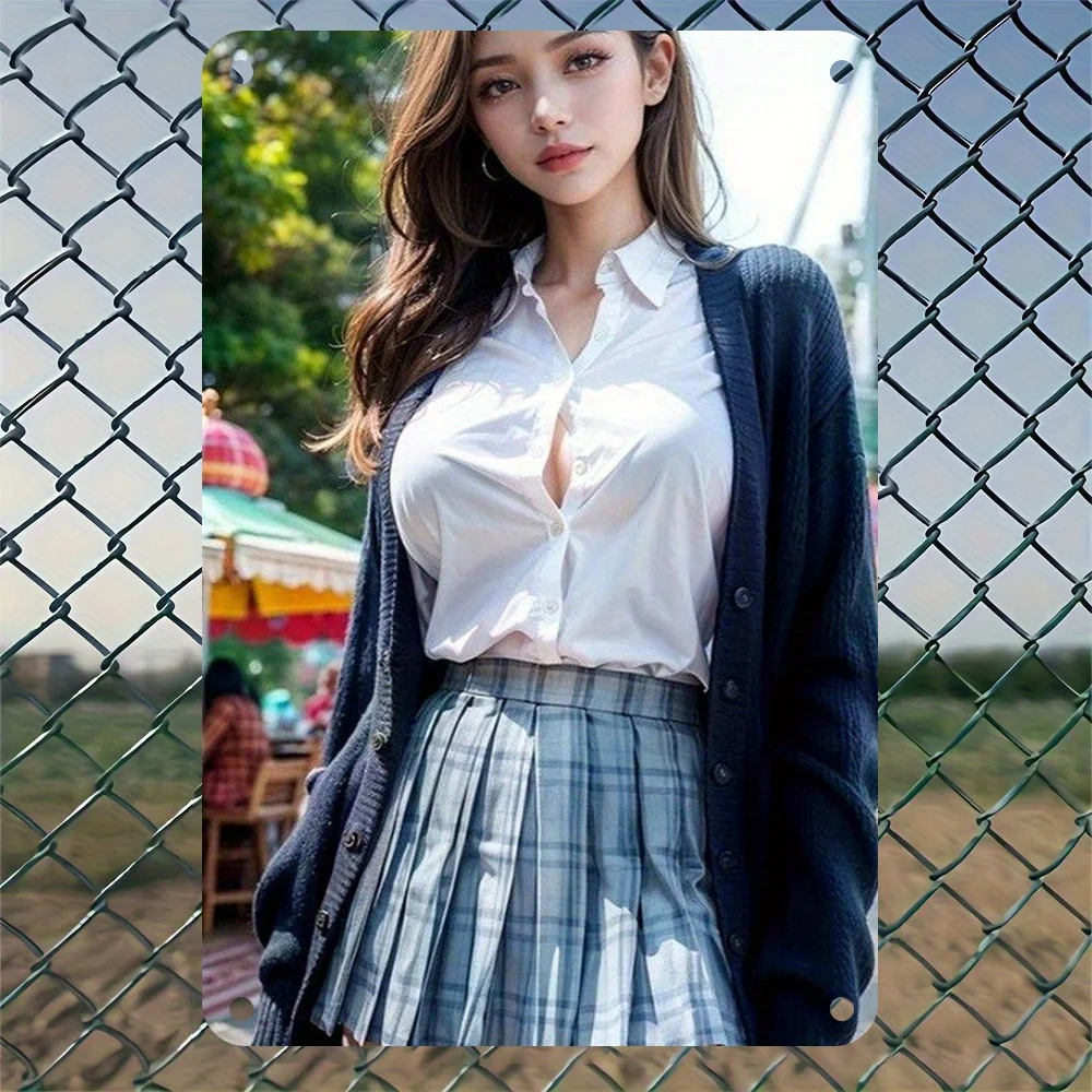 

1pc Vintage-Inspired Metal Tin Sign - 8"x12" Retro Wall Art Decor, Iron Plaque For Home, Bar, Cafe, Bathroom, Nursery - No Elect