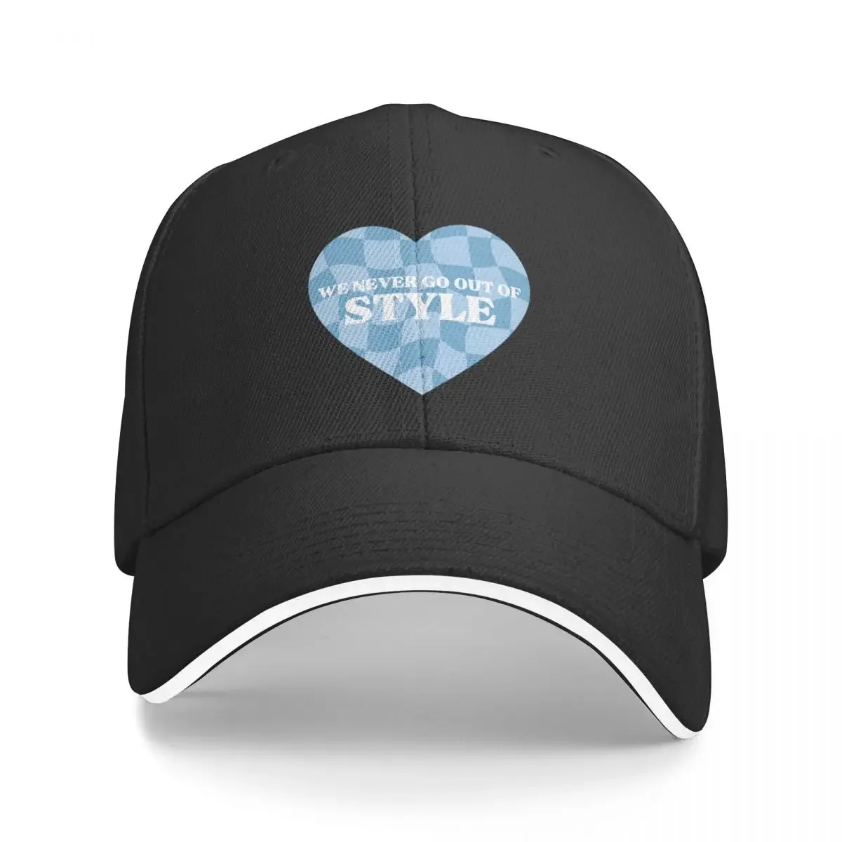 Style Retro Blue Heart Baseball Cap hard hat Horse Hat Dropshipping Golf Wear Women's Golf Wear Men's