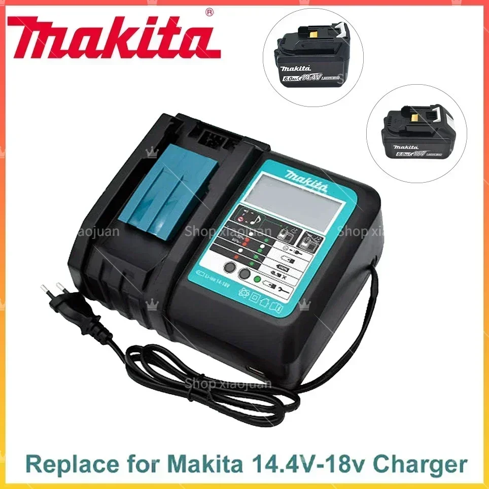 

100% Original Makita Charger 14.4V-18V DC18RC Battery Charger Makita 6000mAh Bl1830 Bl1430 BL1860 BL1890 Tool Power Charger