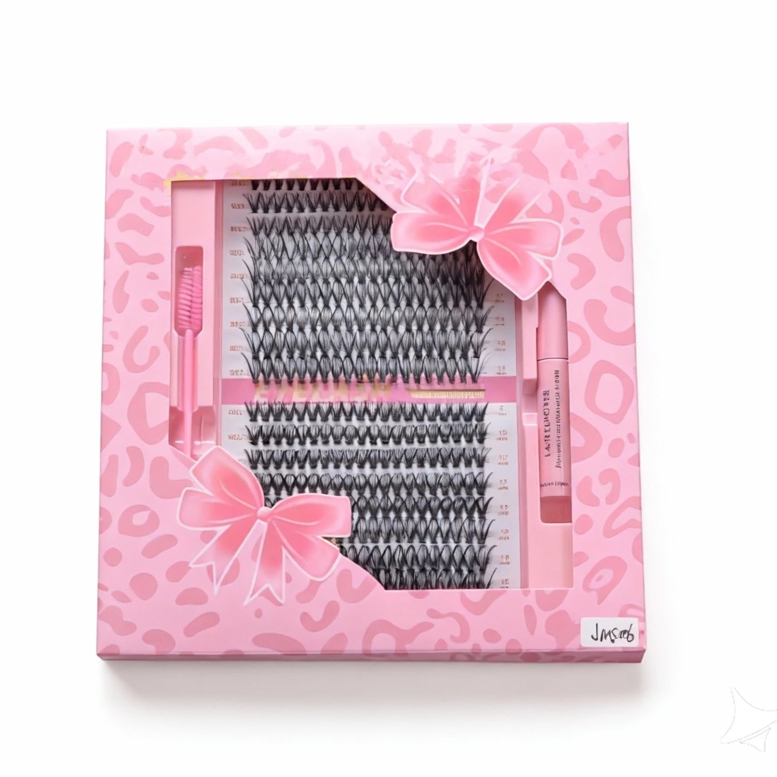 18 Reihen Mix-Cluster-Wimpern mit Kleber und Pinzette, Make-up-Werkzeuge, DIY-Wimpernverlängerungsset für Wasserfeste, Dichte Wimpern