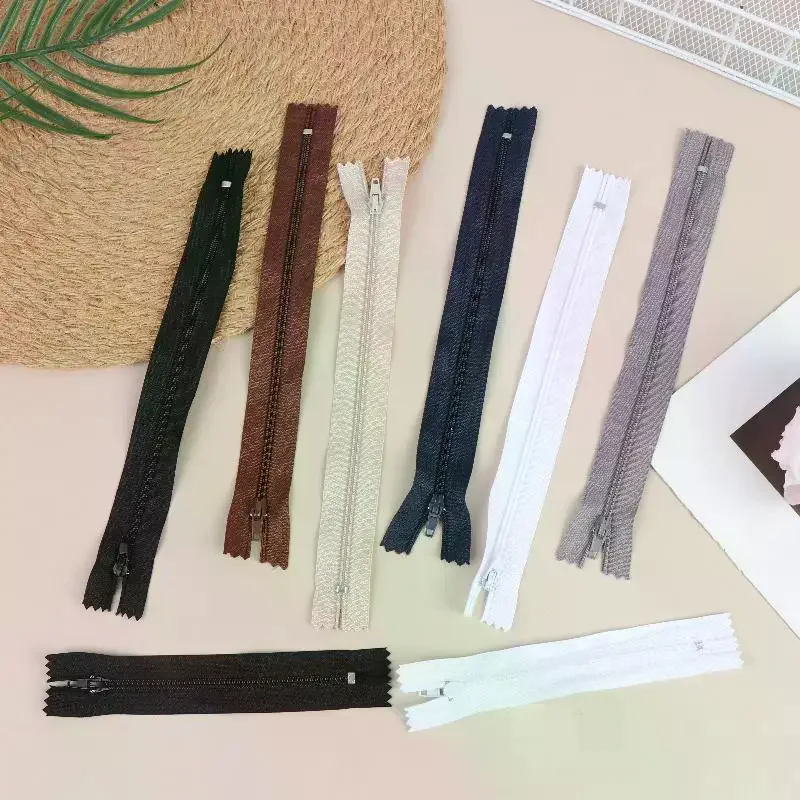 10Pcs Nylon Zippers Smooth Durable for Suit Pants Garment Sewing DIY Clothing Repair Home Tailoring Craft Projects