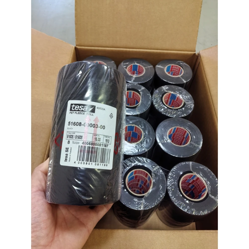 96 Pieces of 1 Box, Original Factory Packaging, 19 mm X 15m Tesa 51608 Soft PET Fleece Tape