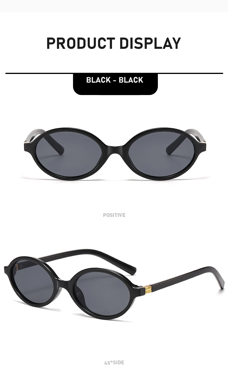 Neue Sonnenbrille Retro Vielseitige Damen High-End-Mode Exquisite ovale Mode-Sonnenbrille 3089 – Detail 7