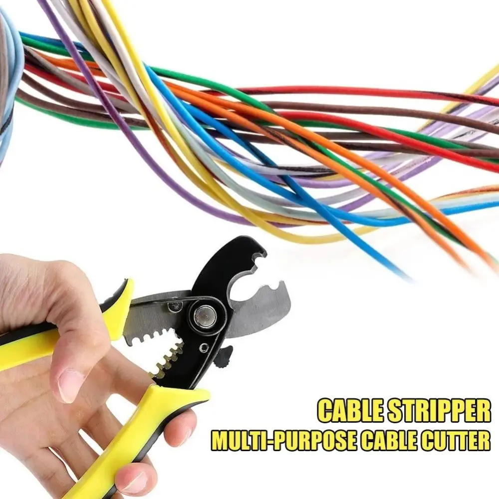 

Manganese Steel Wire Cutting Tool Professional Grade 2-In-1 Design Cable Stripping Tool High-Quality Versatile Function