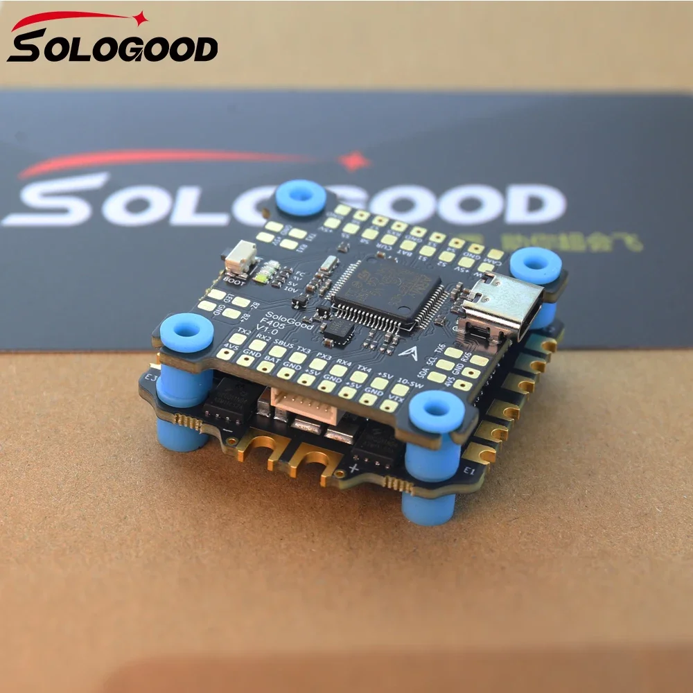SoloGood F405 55A Stack 30.5X30.5mm ICM42688P BLS55A 4in1 ESC 2-6S FC&ESC iNAV Betaflight تكوين