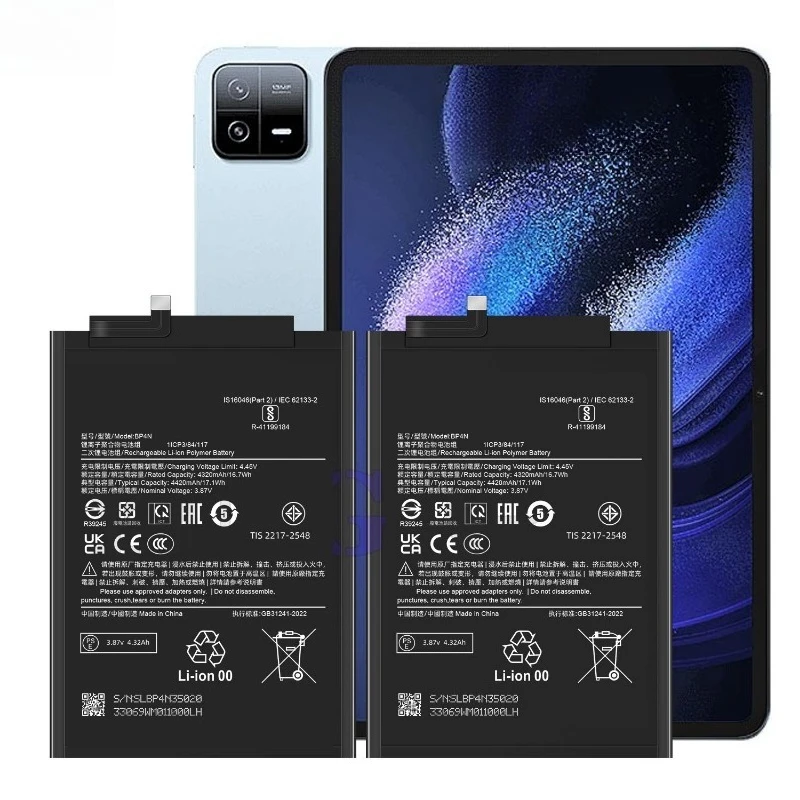 بطارية كمبيوتر لوحي BP4N عالية الجودة 3.8 فولت 4420 مللي أمبير في الساعة لهاتف Xiaomi mi Pad 6 بطارية بديلة جديدة تمامًا #4