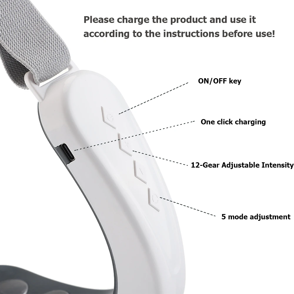 One Set Electric Face Massager 5 Modi 12 Intensiteit Aanpassingen Geschikt Dagelijkse Gezichtsverzorging