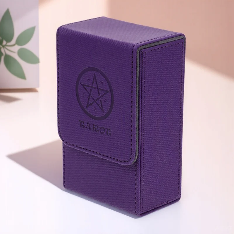 

Pu Tarot Card Storage Box Portable Anti-Drop Container For Cards Diaries Postcards Envelopes Game Card Organizer Case