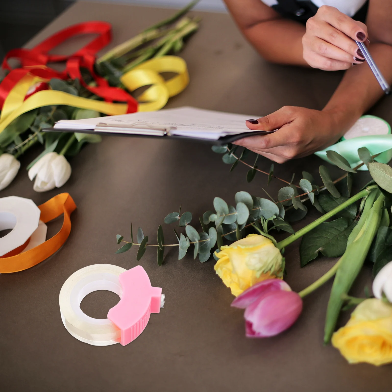 

Convenient Tape Cutter Smooth Rounded Edges No Burrs Skin Friendly Desktop Home Office Use Desktop Tape Holder