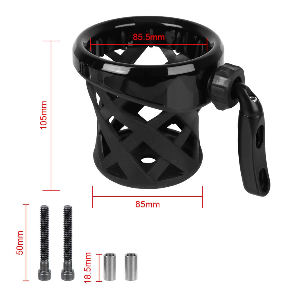 85*105mm Motorcycle Holder Drink Coffee Cup Stand Storage Case For Honda GL1800 Goldwing Dyna Sportster XL XL883 XL1200 Touring