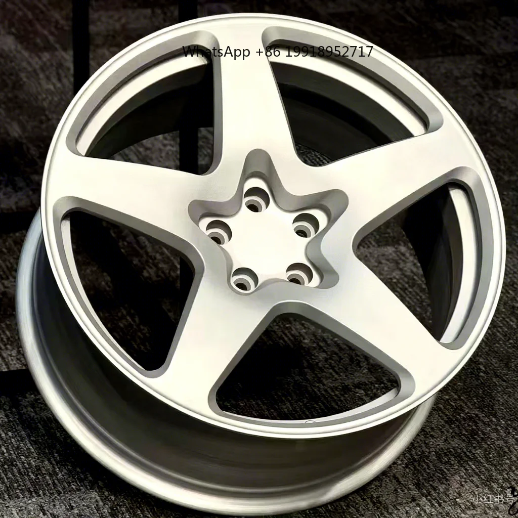 

New Factory Custom Style 5-Spoke Vintage Forged Aluminium Alloy Wheels 20mm Bright Finish 5X114.3/112 Customizable Car JJ1086