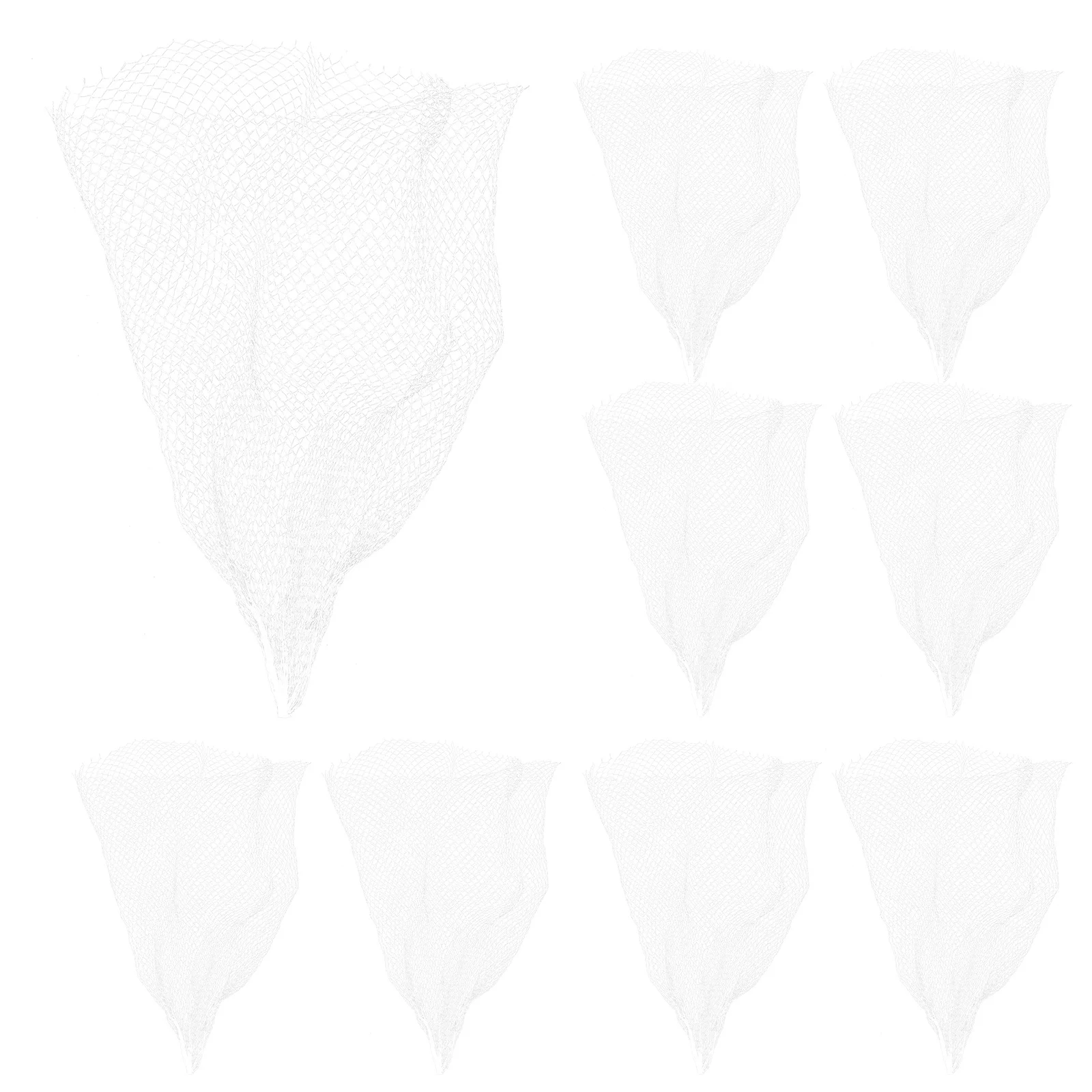 

100Pcs Reusable Nylon Mesh Bags for Crabs Durable Portable Multi-Functional Storage Seafood Boil Bags Crab Mesh Bag