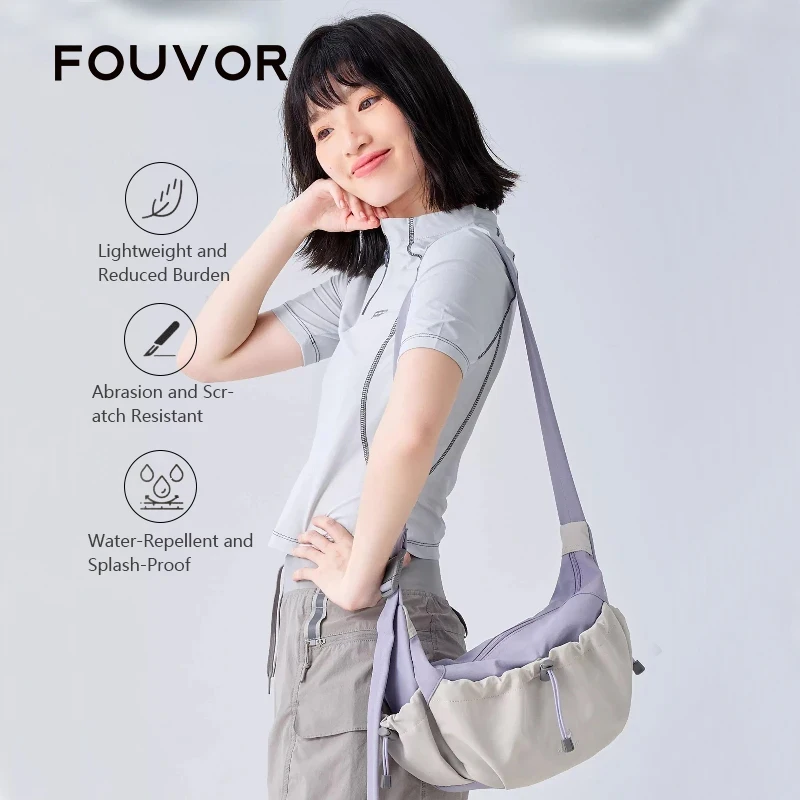 

FOUVOR Crossbody Bags Women Lightweight Dumpling Bag Scratch Resistant Crossbody Shoulder Bag Travel Sports Daily Use 3047-10