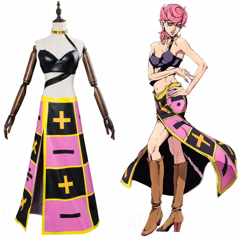 Trish Una Anime Aventura Traje de Cosplay Feminino, Roupas Sexy, Roupas Halloween