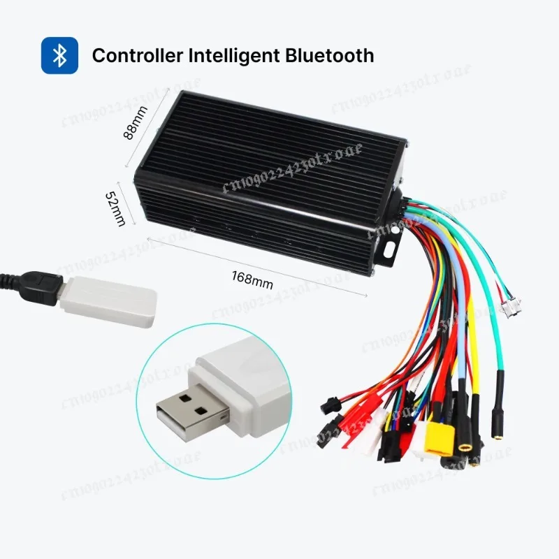 Programmable 48V-72V 45A 60A FOC Sine Wave Controller For 2000W 3000W Electric Bicycle Conversion Kit