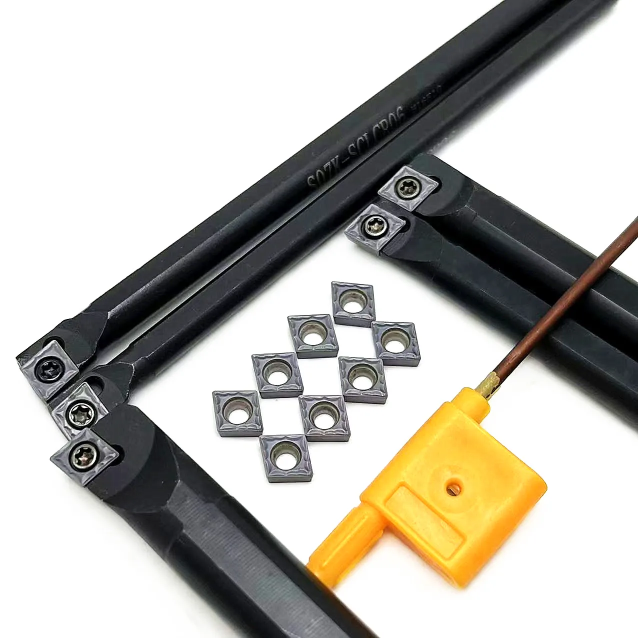 Portaherramientas de torneado en espiral de 95 grados, barra de perforación, herramientas de carburo, CCMT060204 para S12M SCLCR06 S06K / S07K / S08K / S10K S16Q