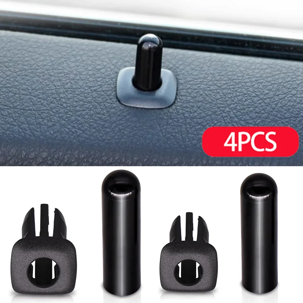 4Pcs Car Rear Door Lock Pin Knob Cap for BMW 5 Series F10 F18 E39 X5 E53 520 525 523 528 530 X3 X4 F25 ABS Interior Accessories