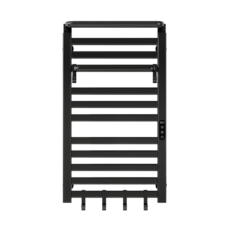 Wall-Mounted Electric Towel Rack Stainless Steel Electric Heated Bathroom Towel Rail Hot Towel Warmer Radiator