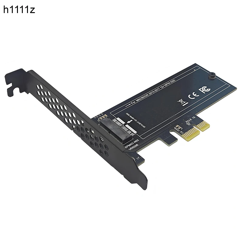 

PCI Express X1 к Macbook 2013-2017 12 + 6-контактный конвертер карты расширения SSD PCIE 1X к NVME SSD-адаптер для A1465 A1466 A1398 A1502