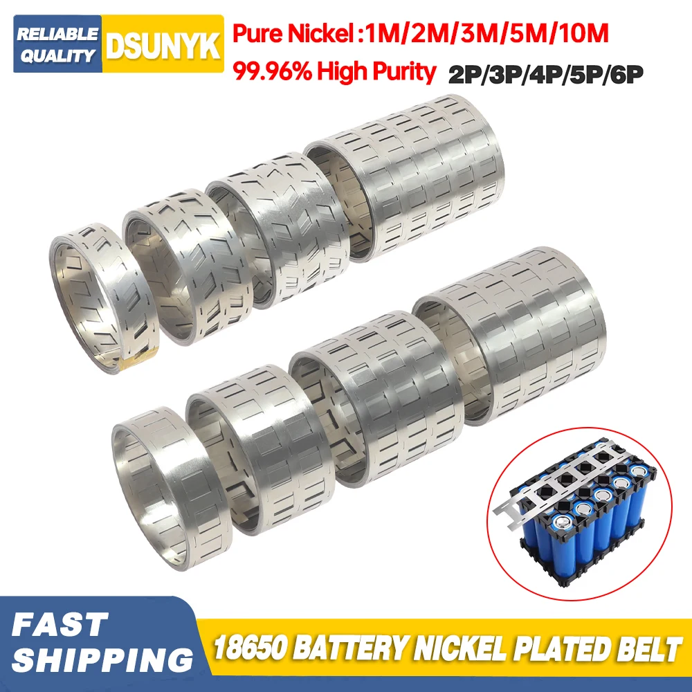 Pure Nickel Strip 2P 0.15x27mm Nickel Strip For 18650 Lithium Battery Pack Welding Tape 99.96% High Purity Pure Nickel Belt