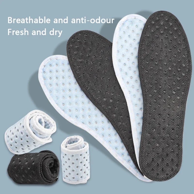 Plant Insoles for Shoes Bamboo Charcoal Antibacterial Deodorant Running Sports Insole Feet Shock Absorbing Shoe Inserts Pads