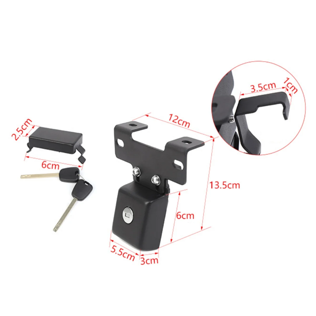 

#853U Hidden Hood Latches Latch Locking Hood Catch Kit for Jeep Wrangler JL Gladiator JT 2018-2023 Accessories (Black)