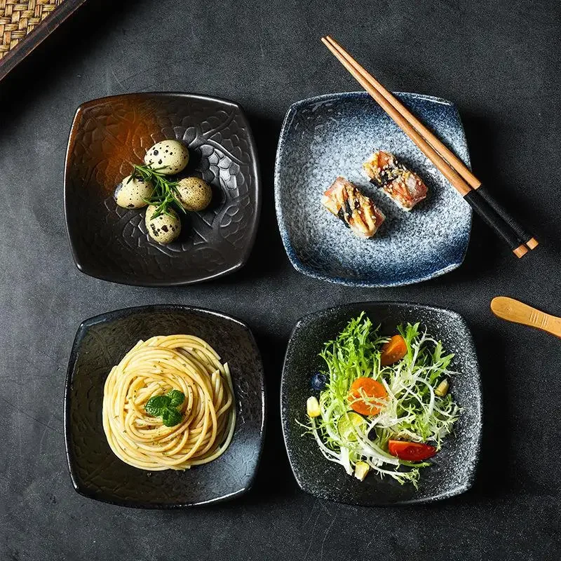 Japanese Style Ceramic Dessert Bowl, Salad Bowl, Creative, Personalized Rice Bowl, Internet Celebrity Tableware, Bark Bowl