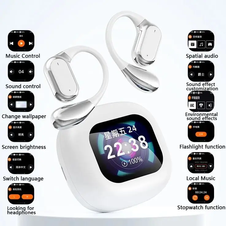 شاشة لمس كاملة الألوان، تقنية سوداء، سماعات بلوتوث، شاشة ملونة عالية الوضوح، شاشة تعمل باللمس، بطارية طويلة جدًا l #5