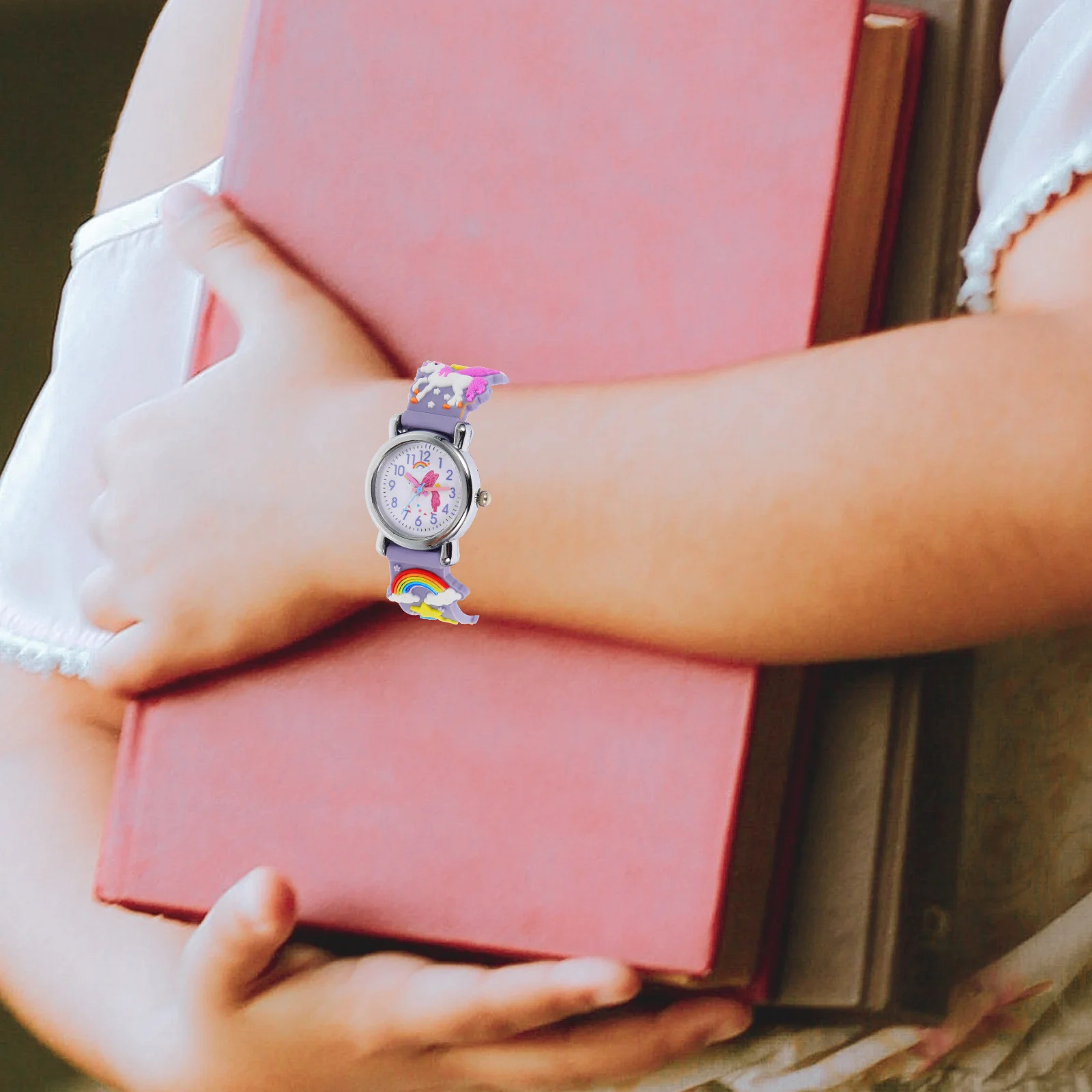 

Часы с героями мультфильмов для детей, регулируемые силиконовые часы с рисунком единорога, наручные часы для девочек, практичные, легкие, портативные, приятные для кожи