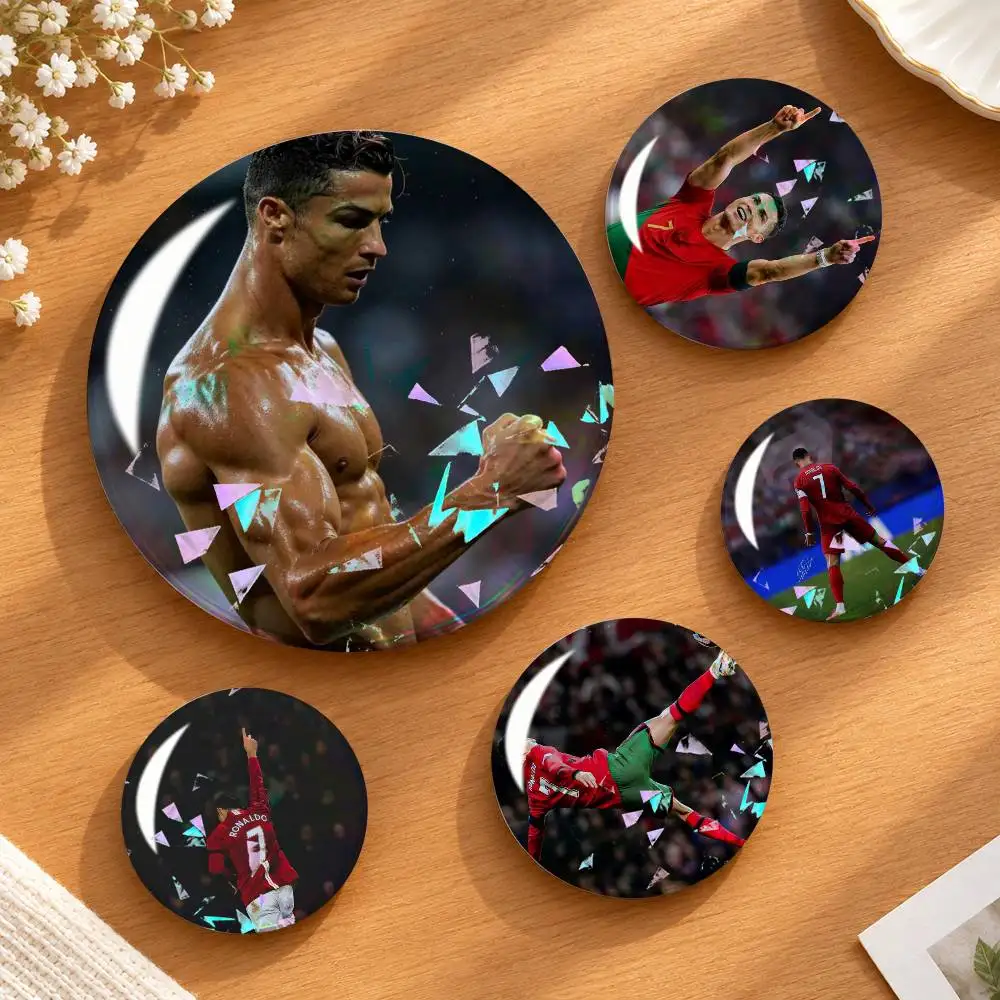 So Cool C-CR7 Cristiano Ronaldo Custom Tinplate Round Button Badge Pins Brooches