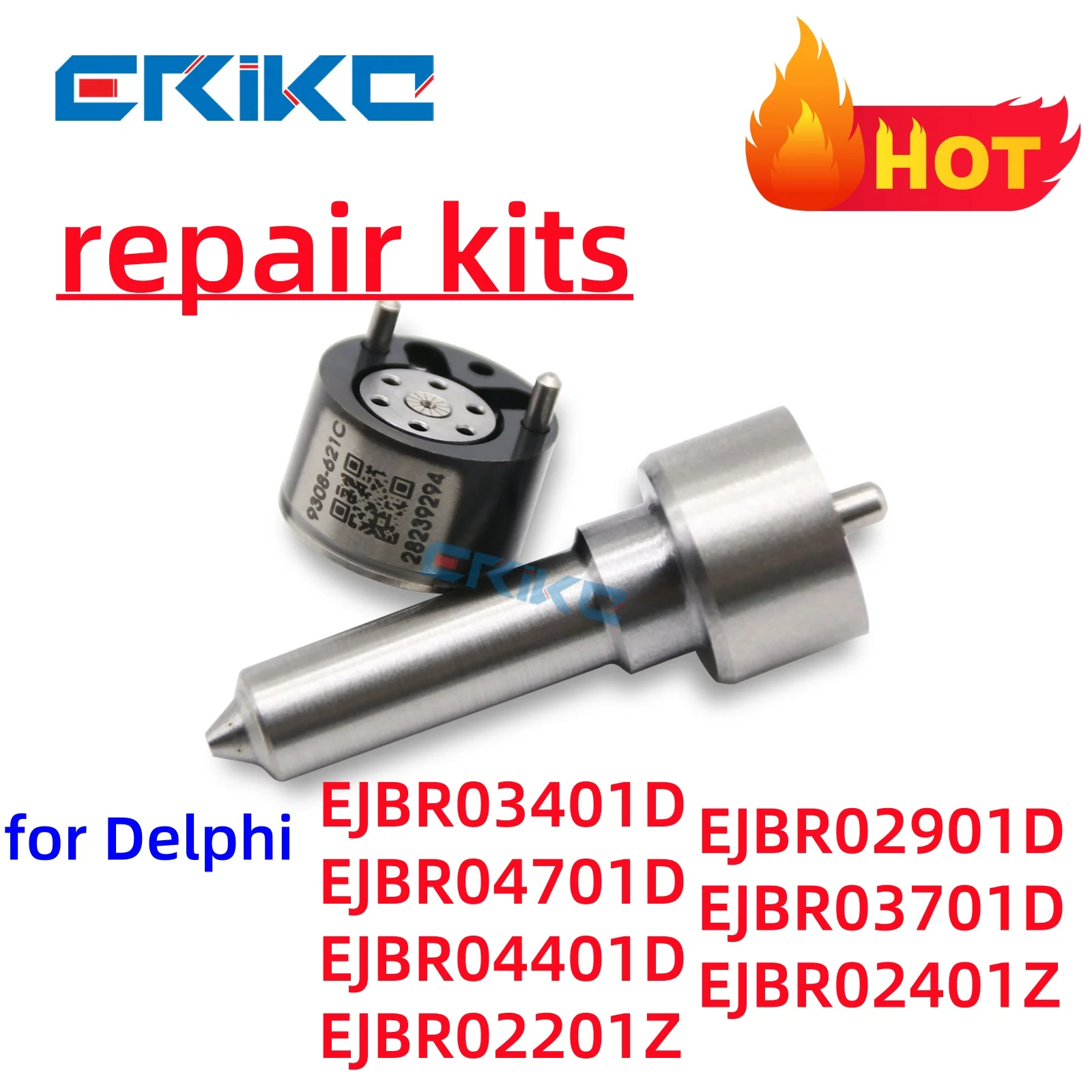 

ERIKC NOZZLE+VALVE REPAIR KITS For INJECTOR EJBR03401D EJBR04701D EJBR04401D EJBR02201Z EJBR02901D EJBR03701D EJBR02401Z