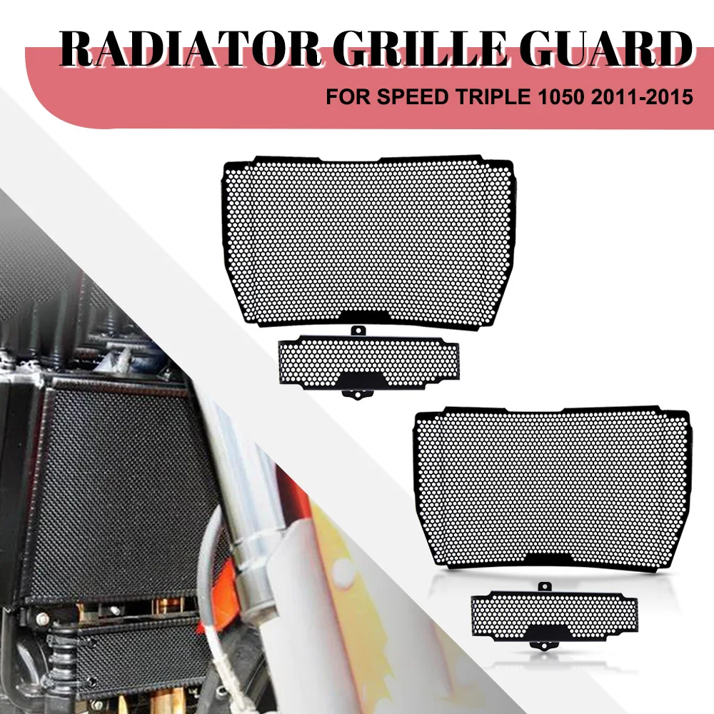 

Motorcycle Speed Triple1050 Radiator Grille Guard Cover Oil Cooler Protection For Speed Triple 1050 2011 2012 2013 2014 2015