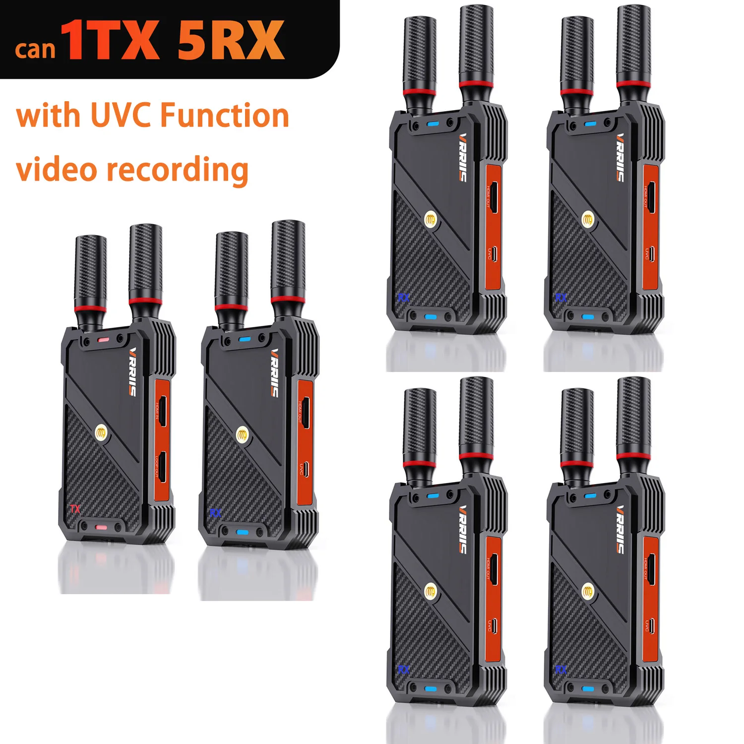 USB 3.0 Video Capture Record Wireless HDMI Extender Transmitter and Receiver Support Battery Live Streaming Camera Laptop To TV