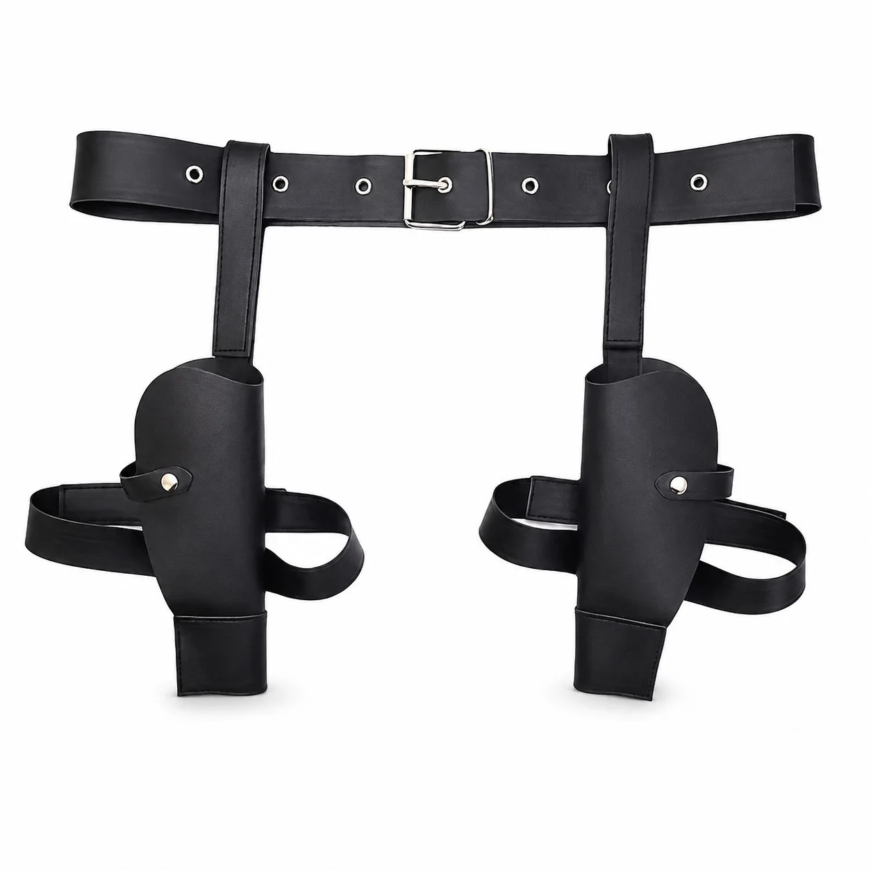 Medieval Dual Gun Leg Holster Belt, Knight Cosplay Accessory for Halloween Stage Dress Up Costume