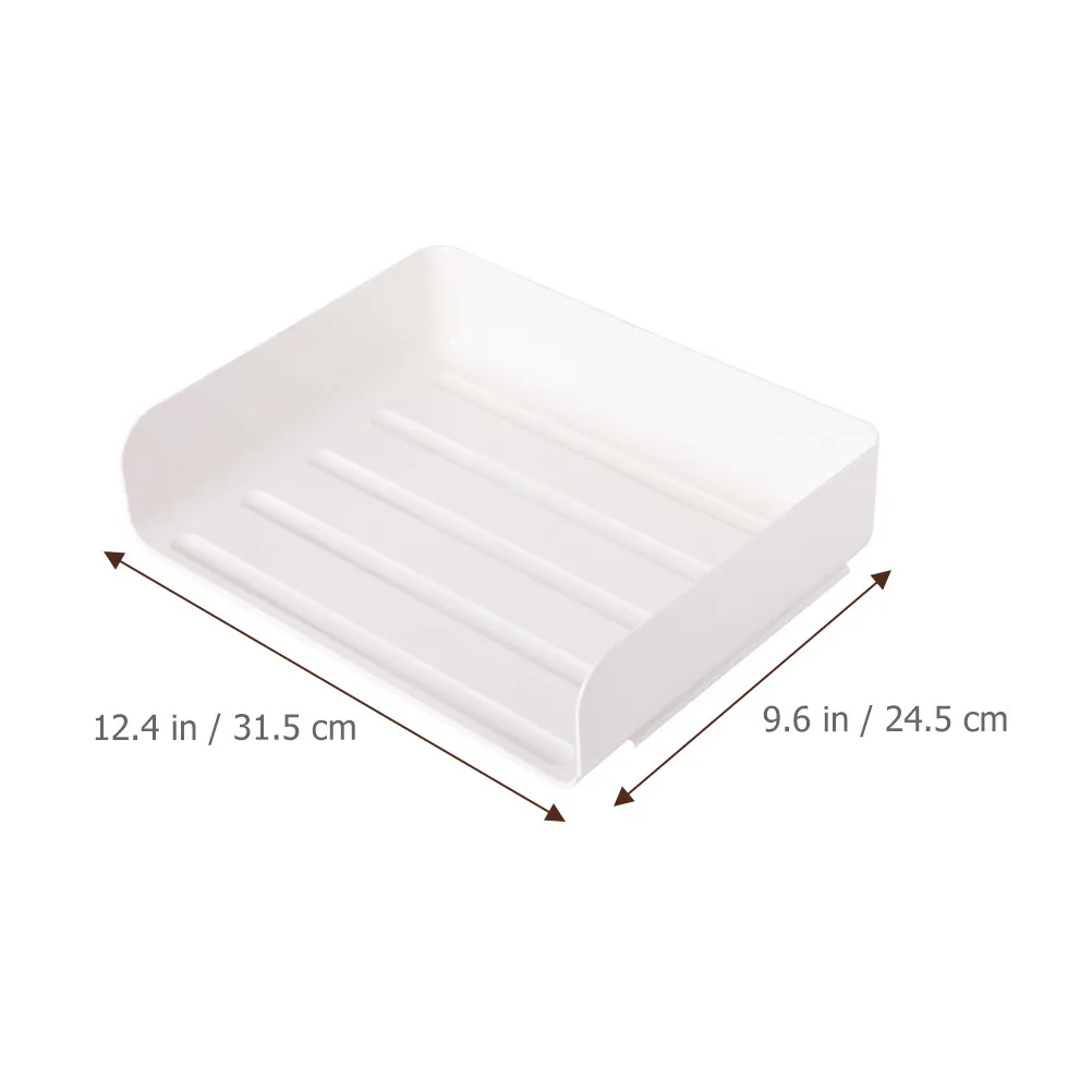 Plastic Desk Organizer Desktop Document Letter Tray Stackable Desktop File Holder Office File Folder Storage Tray for A4 Paper - view 3
