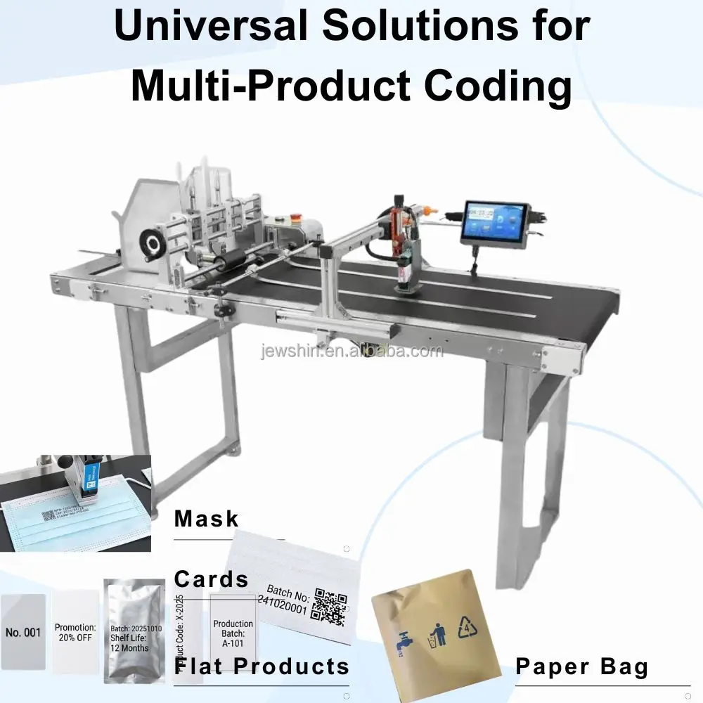 High Speed Automatic Friction Feeder Paging Machine Counter with Conveyor for Paper Card Bag Mask Inkjet Coding and Labeling